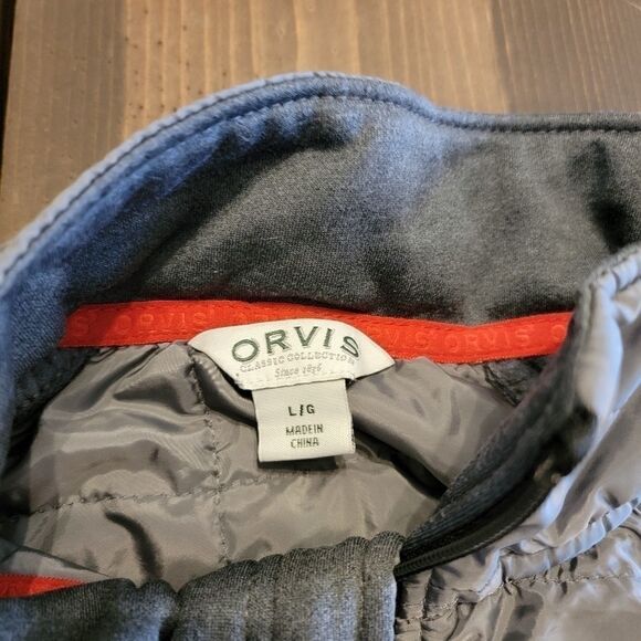 Orvis Slate Grey Lightweight Zip-Up Quilted Jacket - Picture 5 of 8
